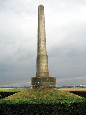 L'obélisque de Fontenoy commémorant la bataille éponyme
