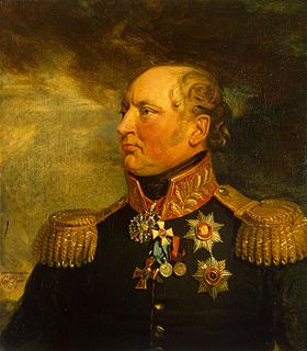 Peinture de Friedrich von Löwis of Menar par George Dawe, galerie militaire de l'Hermitage