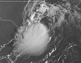 La tempête tropicale Gabrielle, le 9 sept. 2007