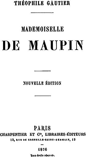 Illustration de Mademoiselle de Maupin