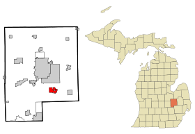 Genesee County Michigan Incorporated and Unincorporated areas Grand Blanc Highlighted.svg