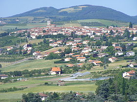 Le bourg de Génilac.
