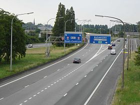 La E17 passe à proximité du centre de Gand