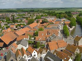 Le village de Goedereede vu du clocher