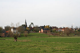 Le village vu de la rue de la Dendrellete