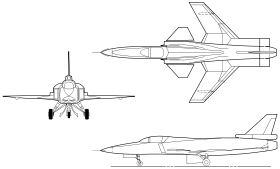 Grumman X-29 outline.svg