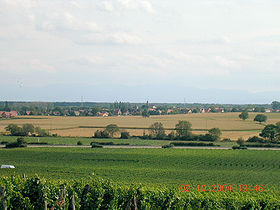 Vue sur Gundolsheim