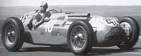 Guy Mairesse sur Talbot Lago au GP de France 1951
