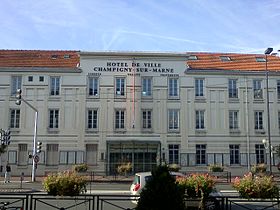 L'hôtel de ville de Champigny-sur-Marne
