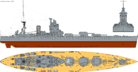 HMS Nelson (1931) profile drawing.png