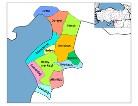 Districts de la province de Hatay