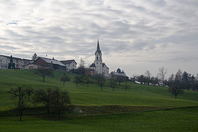 Vue aérienne de Hauptwil-Gottshaus