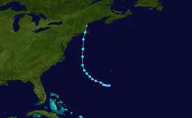 Parcours de la tempête tropicale Hermine