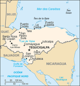 carte : Géographie du Honduras