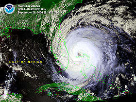 Ouragan Jeannele 25 septembre 2004 à 19:22 UTC