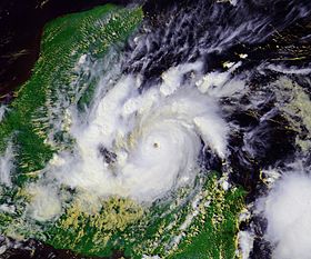 L'ouragan Iris, le 8 octobre 2001