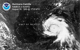 Ouragan Camille, le 16 août 1969 à 17:10 UTC