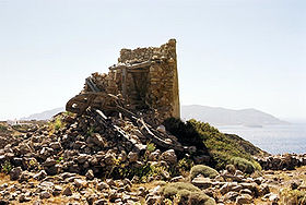 Ruine d'un moulin sur Kimolos