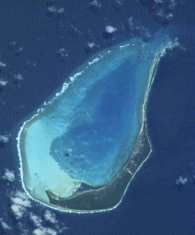 Image satellite de Minicoy.