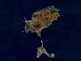 Image satellite des Pityuses.