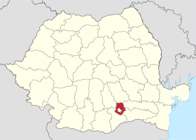 Localisation du județ au sein de la Roumanie