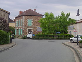 Intersection entre les routes départementales 1093 (direction Pont-du-Château) et 59 (direction Clermont-Ferrand)