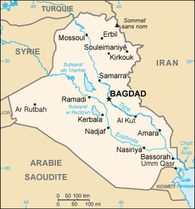 carte : Géographie de l'Irak