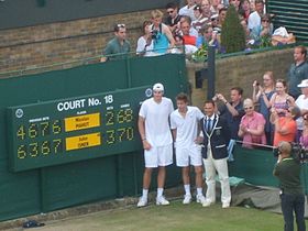 Image illustrative de l'article Match Isner - Mahut lors du tournoi de Wimbledon 2010