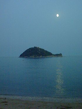 Vue de l'île Gallinara.