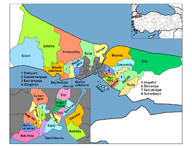 Districts de la province de Istanbul