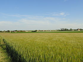 Vue générale du village, avec à gauche Bury et à droite Les Istres.