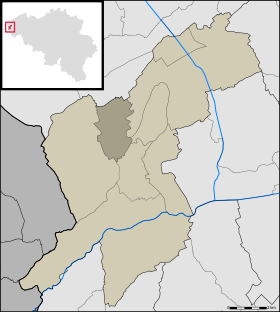 Localisation d'Izenberge au sein d'Alveringem