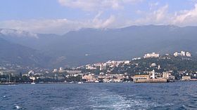 Yalta vue de la mer