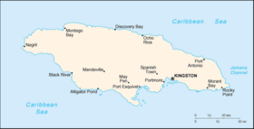 carte : Géographie de la Jamaïque