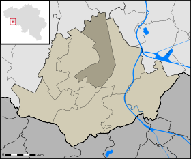 Localisation de Jollain-Merlin au sein de Brunehaut