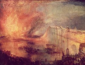 Image illustrative de l'article L'Incendie de la Chambre des Lords et des Communes, le 16 octobre 1834