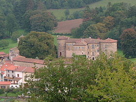 Vue lointaine du Château de Joux