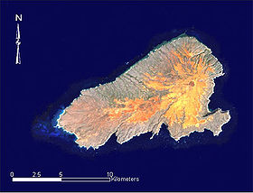 Image satellite de Kahoolawe.