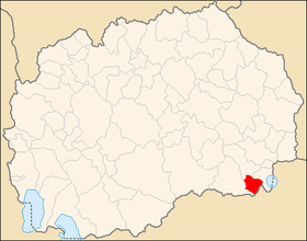 Localisation de Bogdanci