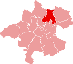 Localisation du Bezirk de Urfahr-Umgebung dans le Land autrichien de Haute-Autriche