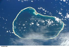 Image satellite de Kauehi.