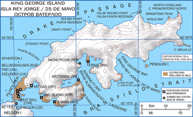 Carte de l'île du Roi-George.