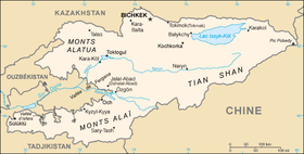 carte : Géographie du Kirghizistan