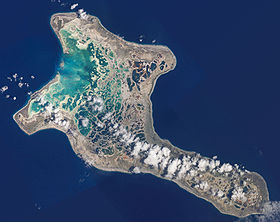 Image satellite de l'île Christmas.