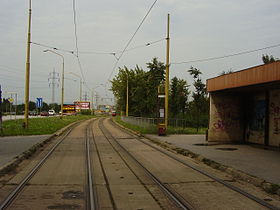 Kosice, tramvajová dráha Nad Jezero.jpg