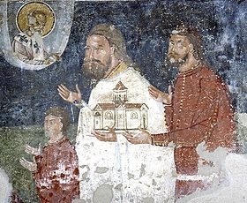 Fresque dans l'église Saint-Nicolas de Ramaća