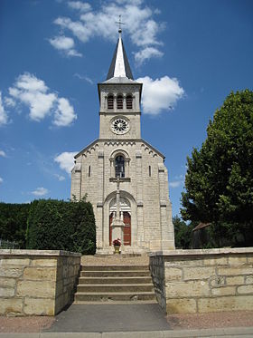 L'église au centre du village