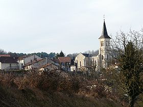 Le bourg de Léguillac-de-l'Auche