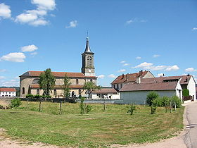 Le centre du hameau de La Baffe