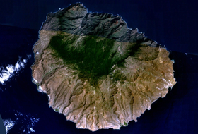 Image satellite de La Gomera.